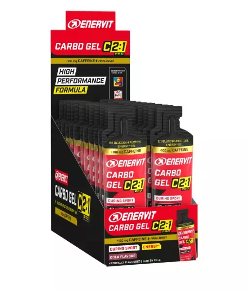 Enervit C2:1 Carbo m/kof Cola24x60ml Box - Urheiluravinteet - ZZZ0014470 - 1