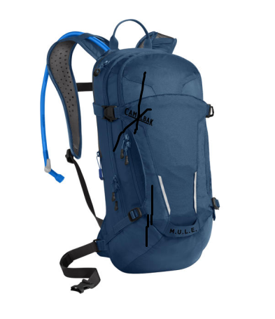 CAMELBAK MULE 9,0+3L GIBRALTAR NAVY - Juomareput ja pullot - E550 - 2