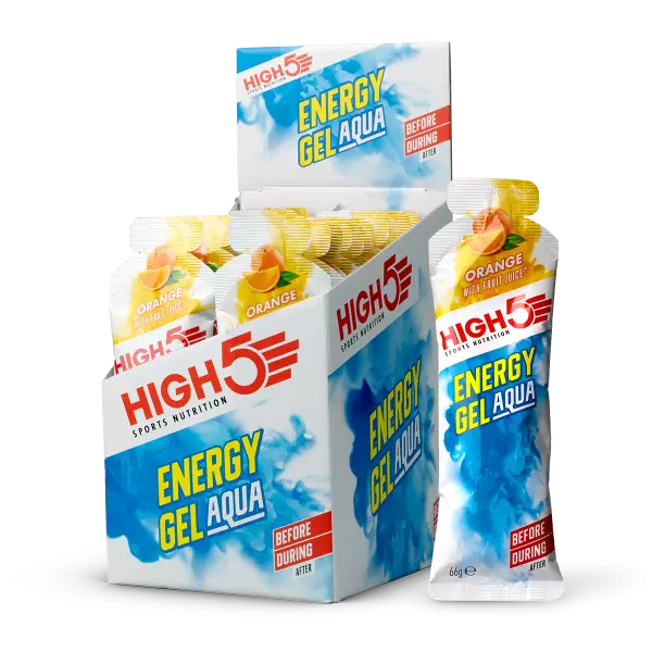 HIGH5 ENERGIAGEELI AQUA ORANGE 20KPL - Urheiluravinteet - ZZZ0012230 - 1