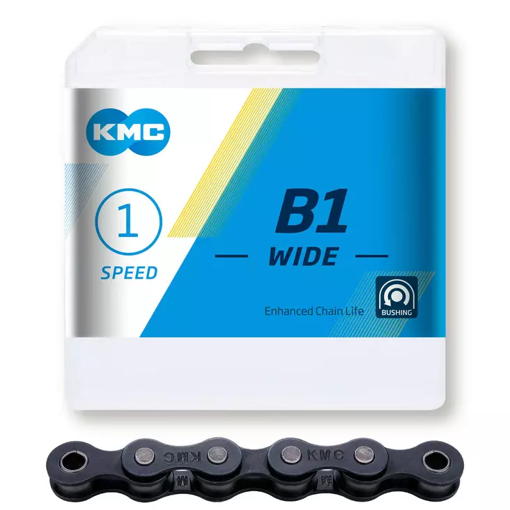 KMC B1 Wide Black 1/2x1/8",112 L - Pyöräilytarvikkeet - F1500 - 1