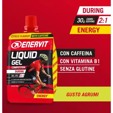 ENERVIT E.SPORT Gel Sitrus Caffeina - Urheiluravinteet - ZZZ0013421 - 1