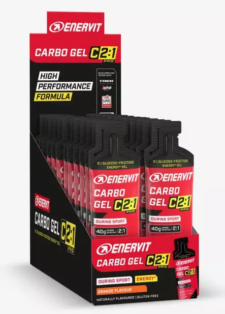 Enervit C2:1 Carbo Gel Oran 24x60 ml Box - Urheiluravinteet - ZZZ0014043 - 1