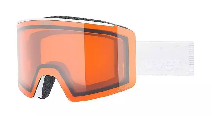 UVEX IGNITE LG white DL/orange clear - Laskettelulasit - ZZZ0014663 - 1