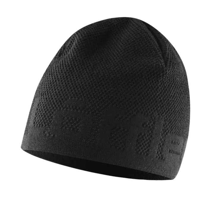 Löffler Knitted Logo Hat Black - Päähineet - ZZZ0010345 - 1