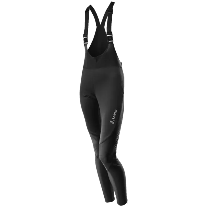 LÖFFLER W Warm-UP BIB Tights WS Black - Naisten hiihtotakit ja housut - MB4675 - 1