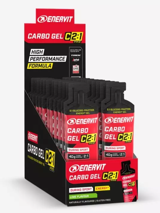 Enervit C2:1 Carbo Gel Lime Box 24x60 ml - Urheiluravinteet - ZZZ0013986 - 1