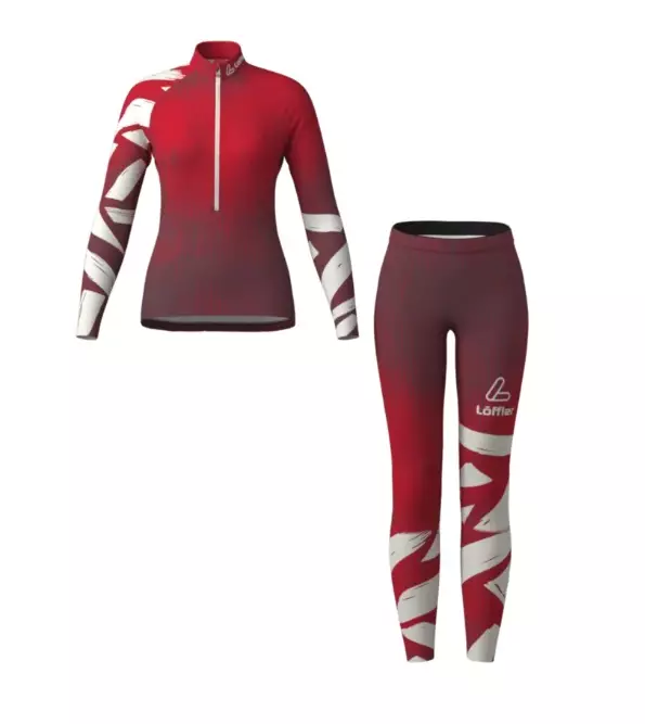 LÖFFLER W RACESUITE PRO 26 Red - Naisten hiihtotakit ja housut - ZZZ0014447 - 1