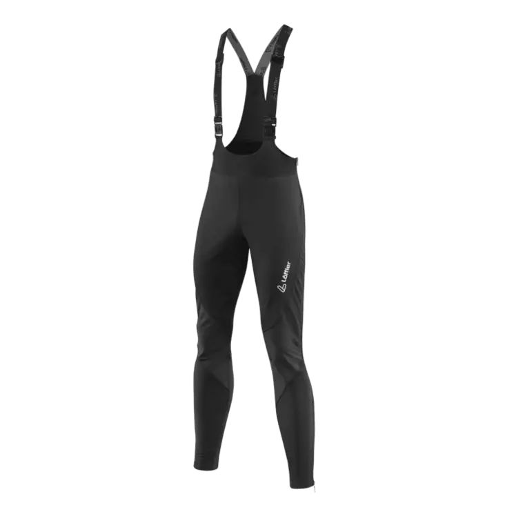 LÖFFLER M Warm UP BIB Tights WS Black - Miesten hiihtotakit ja housut - MB4679 - 1
